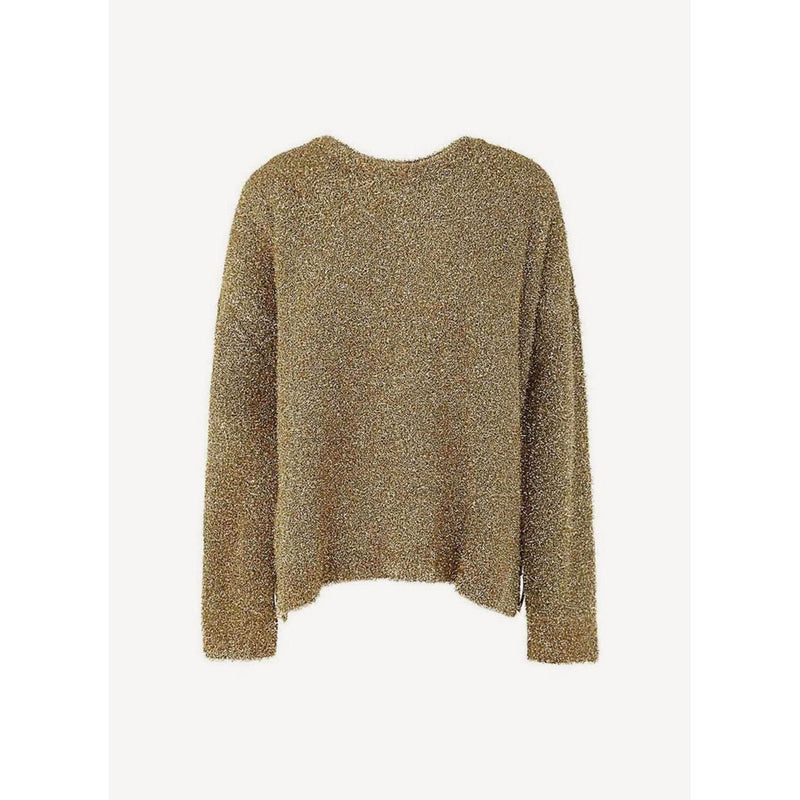 Knitted Sweater - Gold - Women