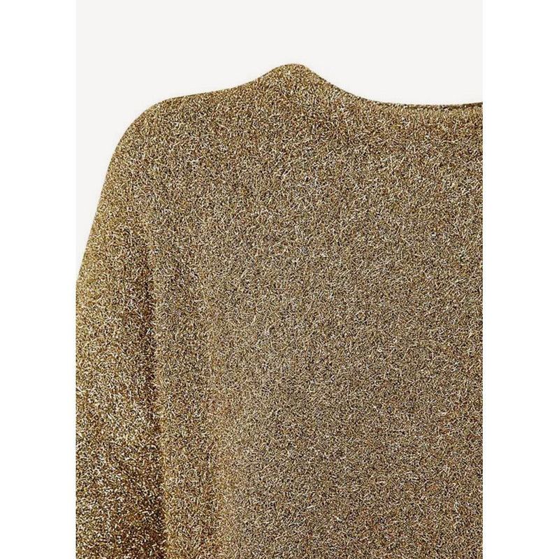 Knitted Sweater - Gold - Women
