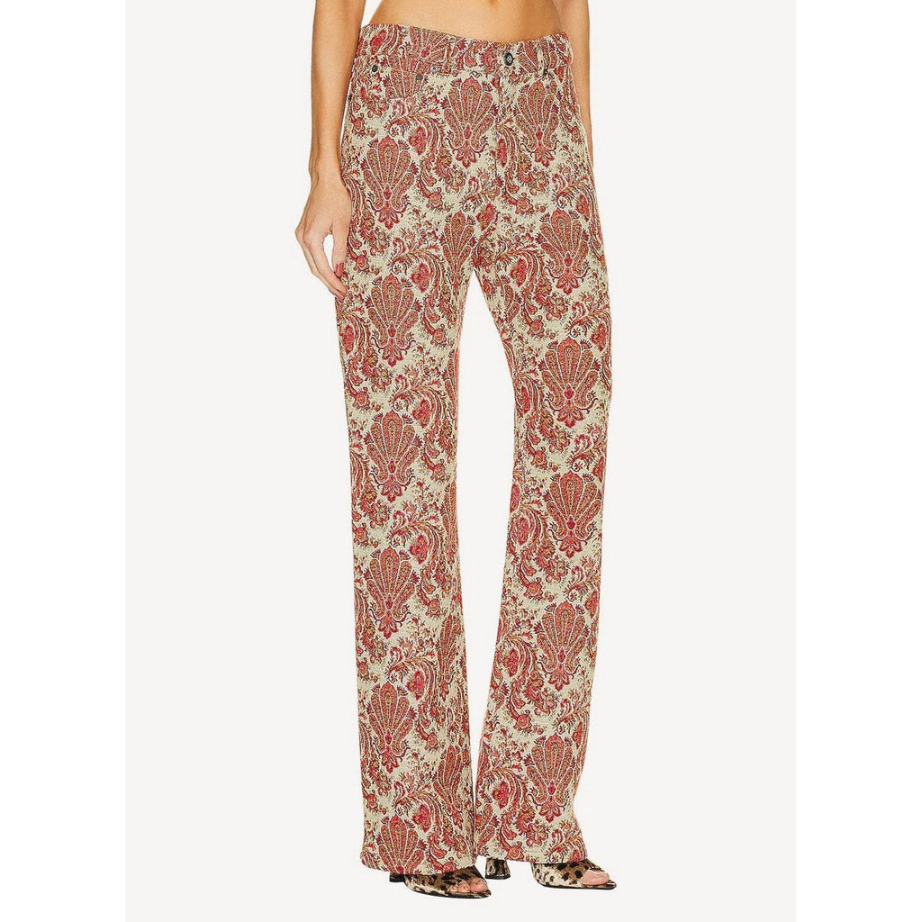 Woven Trousers - Grunge Cotton Tapestry - Women