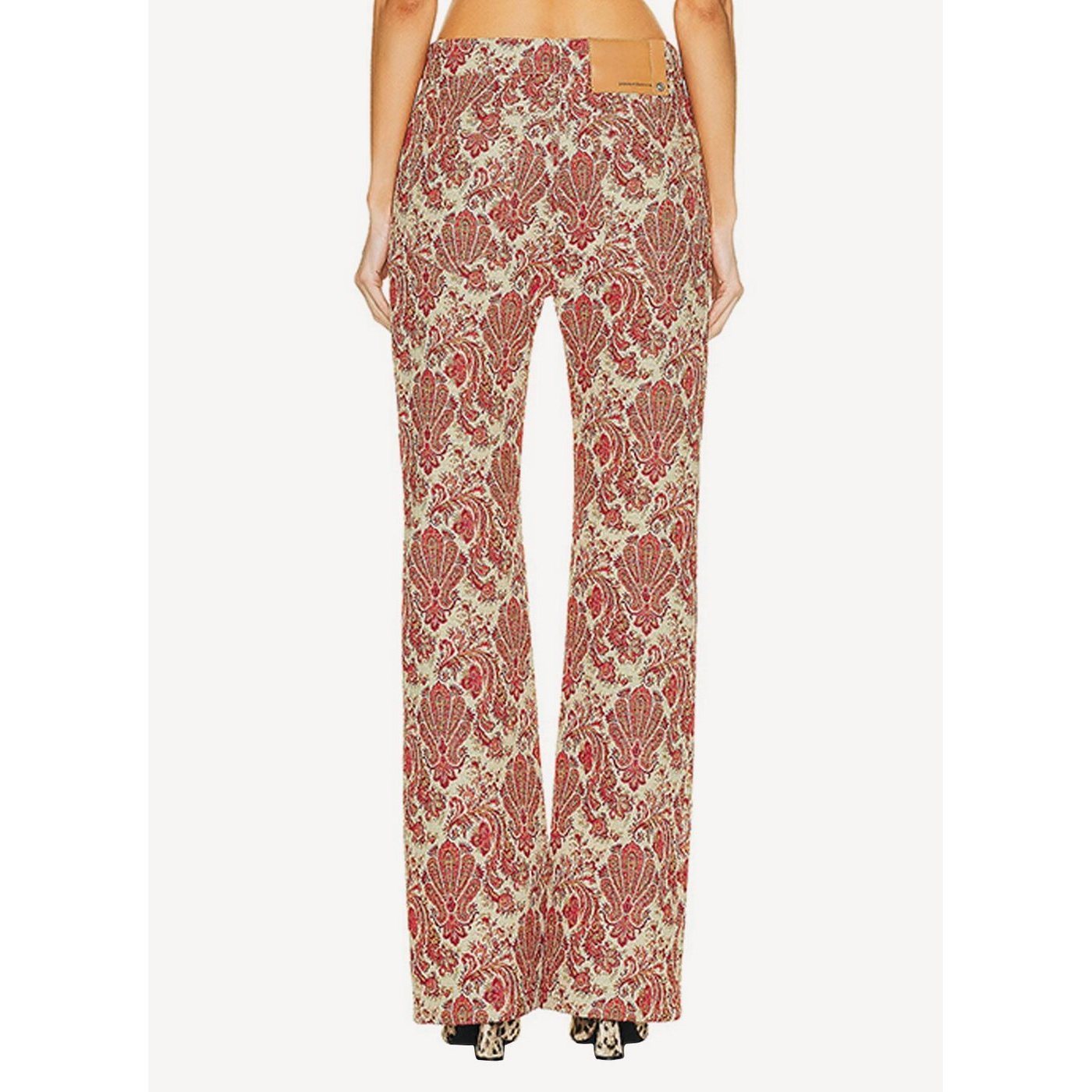 Woven Trousers - Grunge Cotton Tapestry - Women