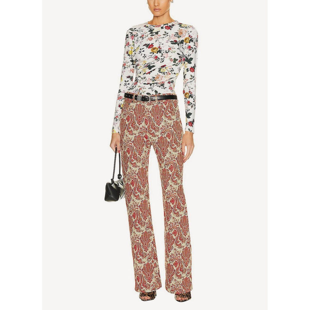 Woven Trousers - Grunge Cotton Tapestry - Women