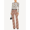 Woven Trousers - Grunge Cotton Tapestry - Women