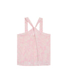 Top fluido con cuello torcido Raíz Rosa