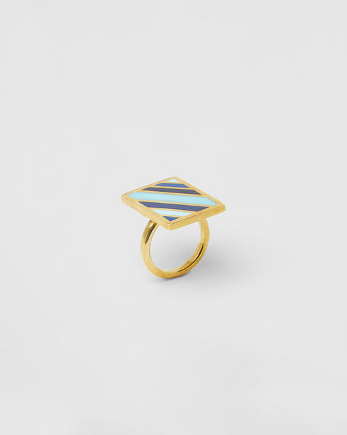 Bague Rainbow (Cc) - Gold Blue