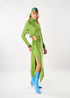 Vestido Raja Verde