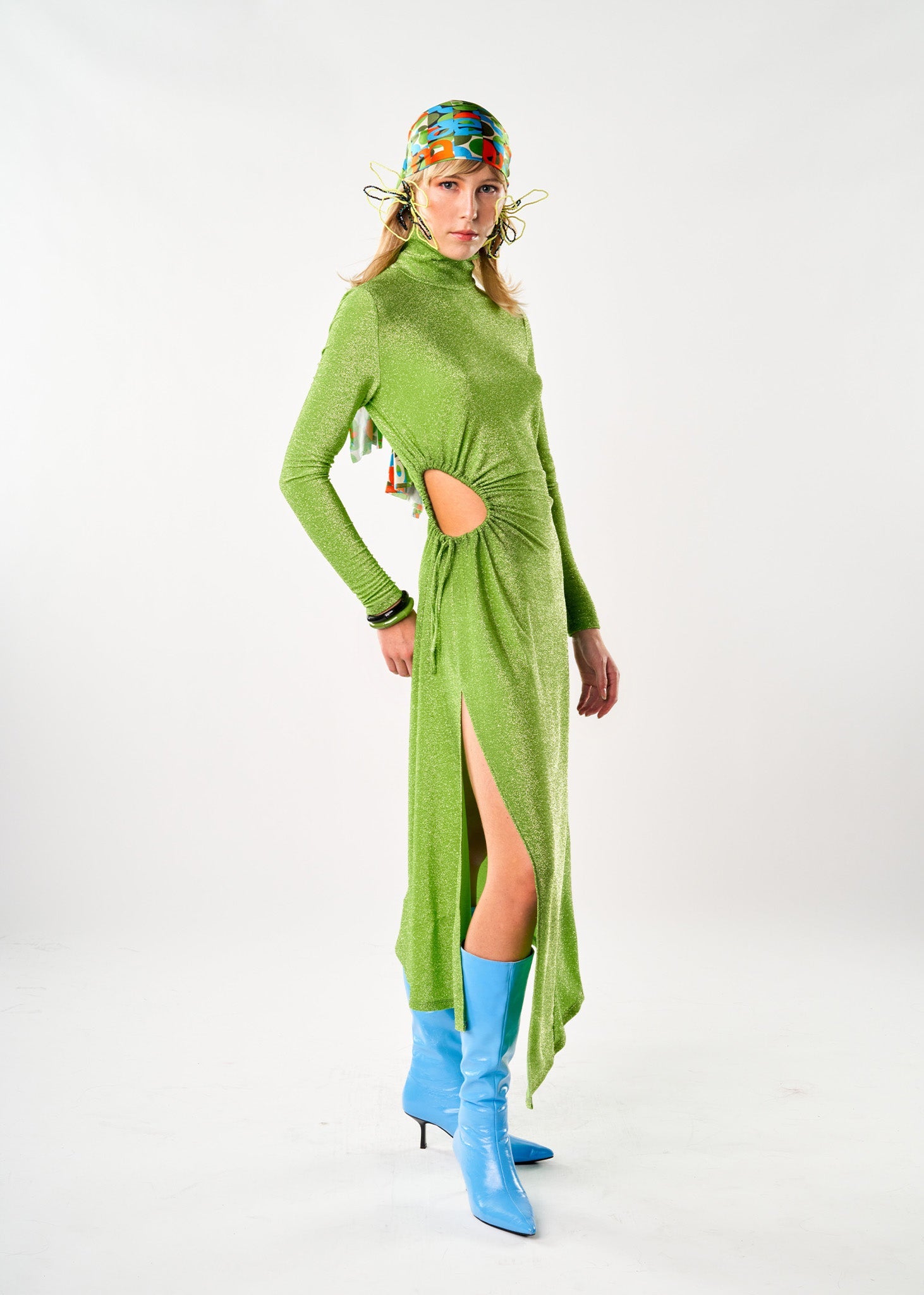 Vestido Raja Verde