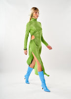 Vestido Raja Verde