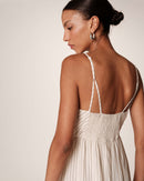 Robe Longue Raja - Ecru