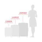 Set van 3 Ruimtebesparende Koffers - Handbagage + Maat L + Maat XL