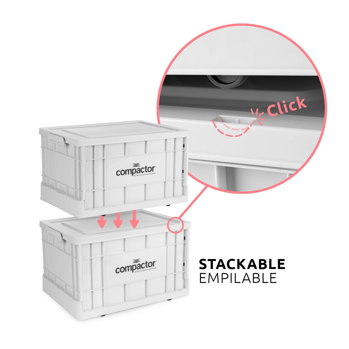 Lot 3 Boîtes Rangement Sous Vide Pliable Optibox - Taille XL