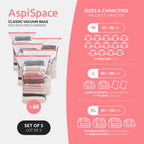 Lot 5 Sacs Rangement Sous Vide Aspispace