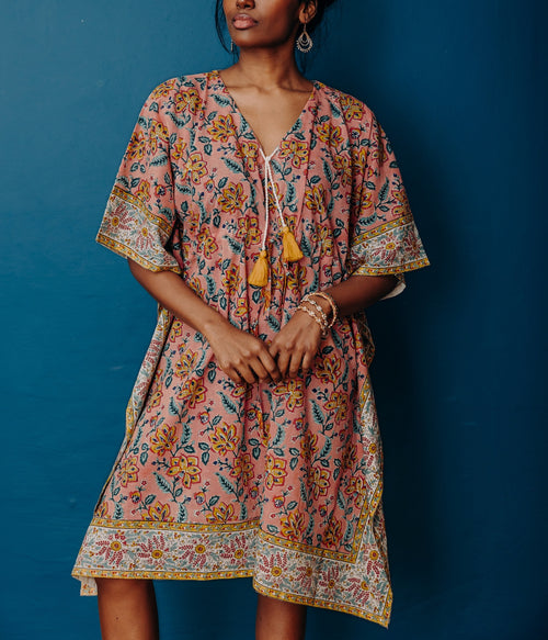 Kaftan Coton Rang - Pêche