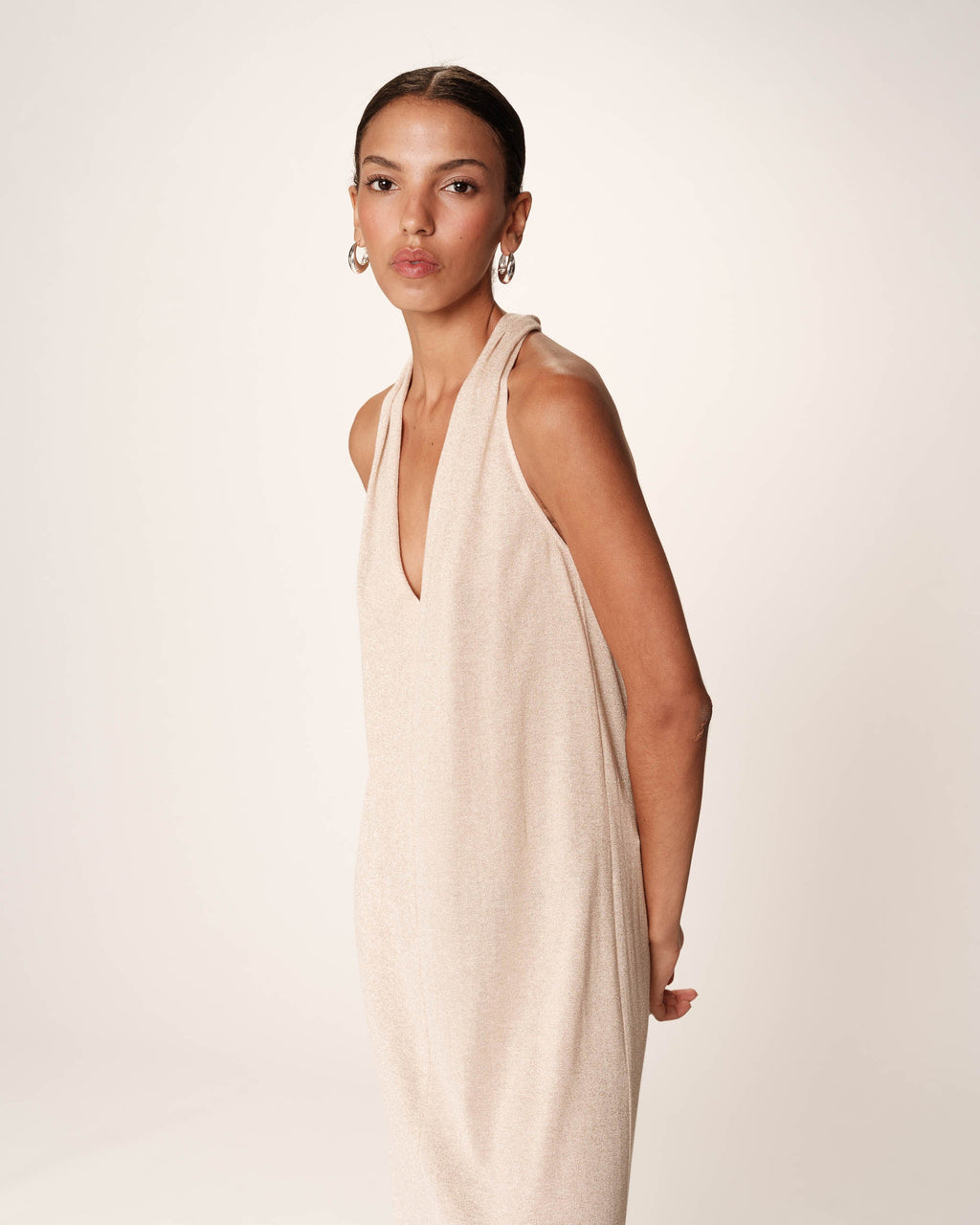 Vestido Midi Rani - Champagne