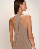 Vestido midi Rani - Gris pardo