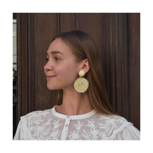 Boucles D'Oreilles Plage S - Ivoire