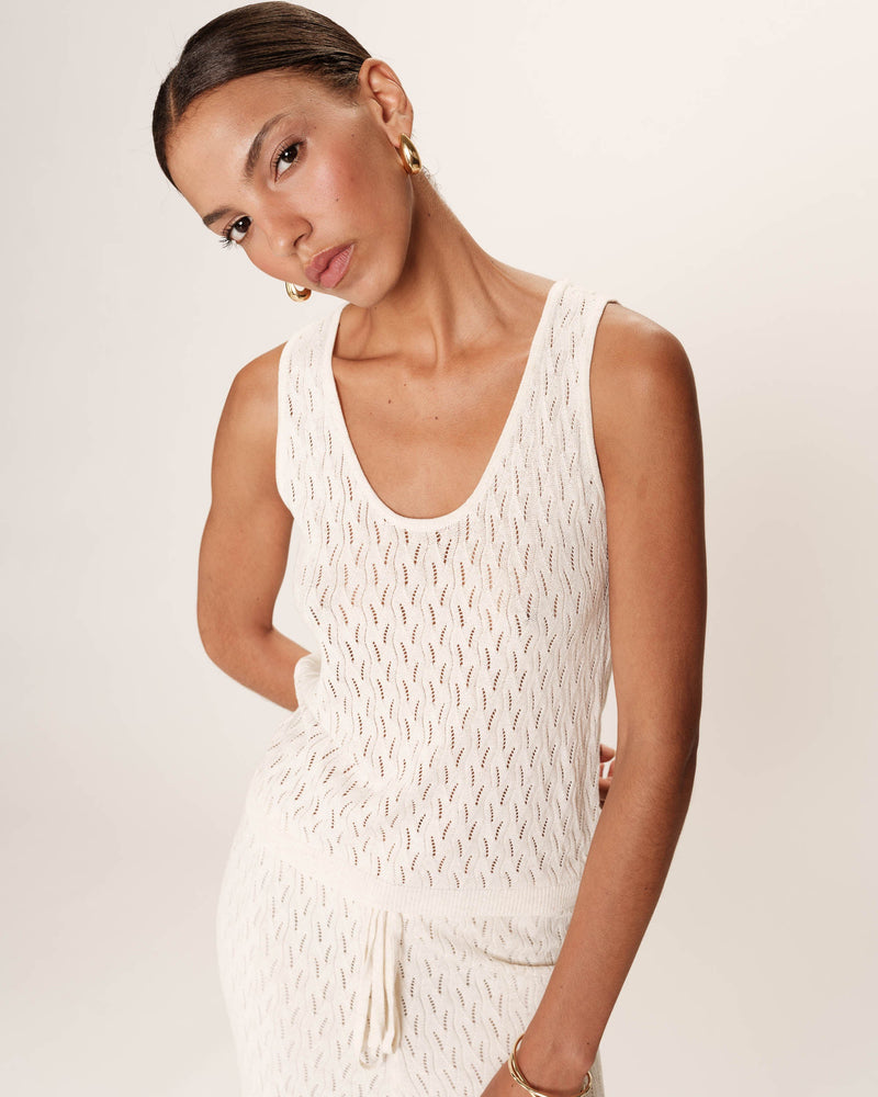 Openwork Top Ecru Rarely
