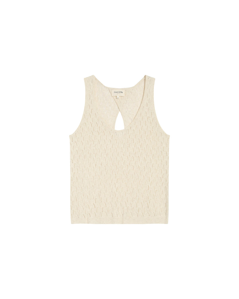 Openwork Top Ecru Rarely
