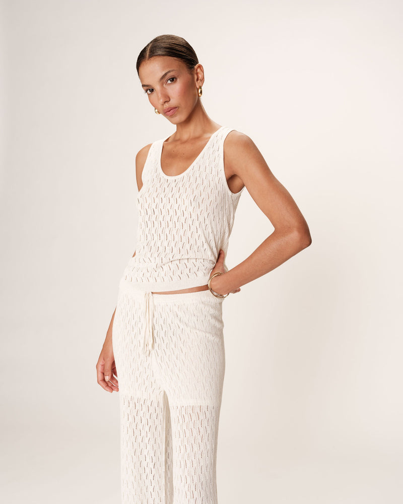 Openwork Top Ecru Rarely