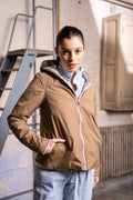 Regnjacka Mandy - Camel/Guld