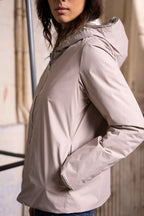 Regnjakke Mandy Kort - Beige/Guld