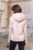 Elena Short Raincoat - Beige/Gold