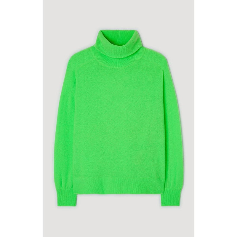 Turtleneck Sweater - Neon Green - Women