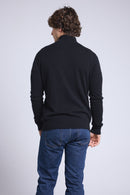 Pull Col Zippe Montant Rayman - Noir - Homme