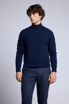Jersey Rayman de cuello alto con cremallera - Azul marino - Hombre
