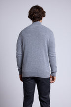 Pull Col Zippe Montant  Rayman - Gris Fonce - Homme