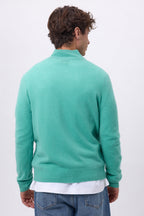 Jersey de cuello alto con cremallera Rayman - Verde pastel - Hombre