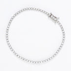 Bracelet " Rivière 1 Carat" Diamant :1Ct/70 - Or Blanc