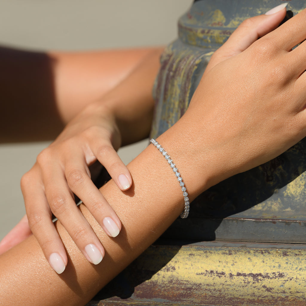 Bracelet " Rivière 1 Carat" Diamant :1Ct/65