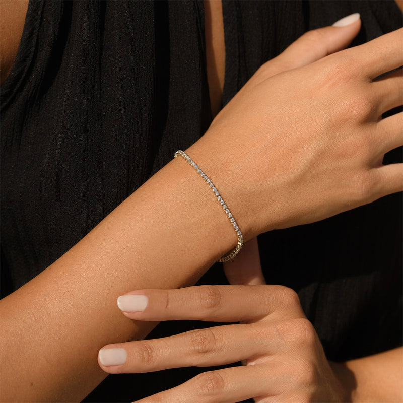 "River 1 Carat" Bracelet - Diamond: 1Ct/65 - 417/1000 Yellow Gold