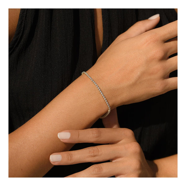 Armband "Rivière 1 Carat" Diamant: 1 ct/65