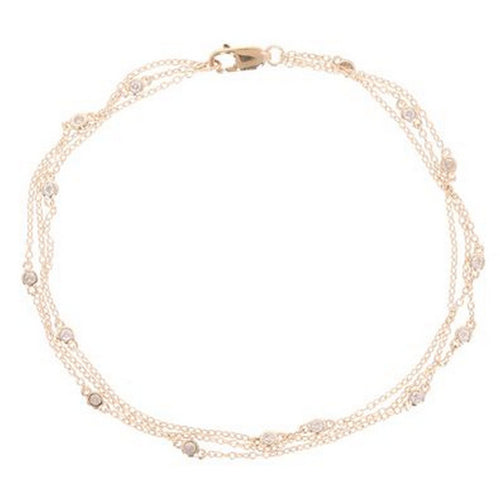 "Milky Way" Bracelet D0.15/15 - 375/1000 Yellow Gold