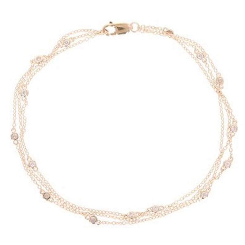 "Milky Way" Bracelet D0.15/15 - 375/1000 Yellow Gold