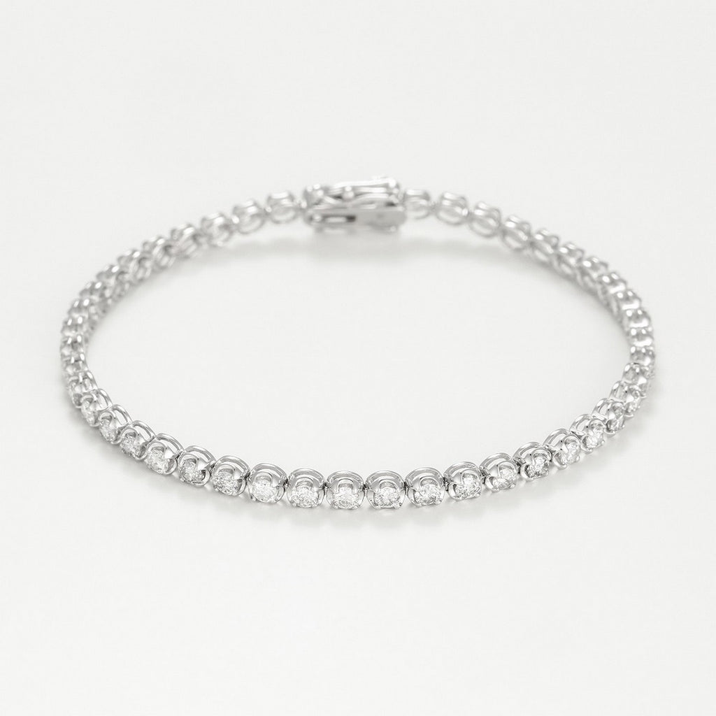 Pulsera River de 3 Quilates D3/46 - Oro blanco