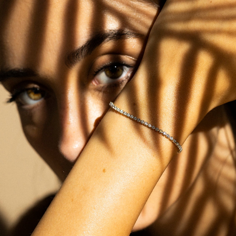 Pulsera Rivière 2 Ct/57 - Oro blanco