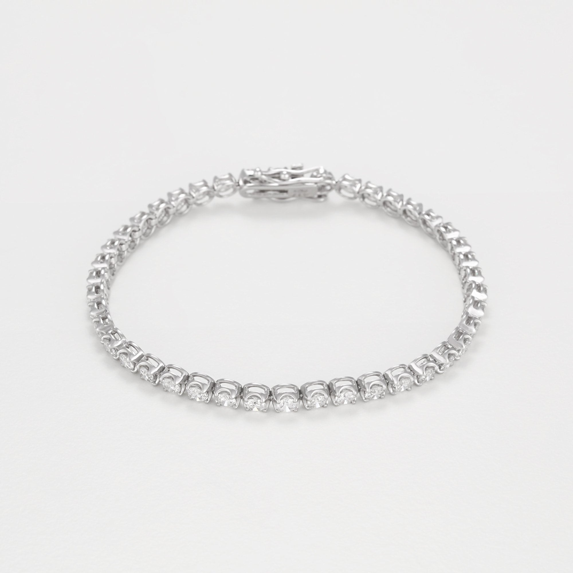 Bracelet "Rivière 4 Carats" D4/42 - Or Blanc 375/1000