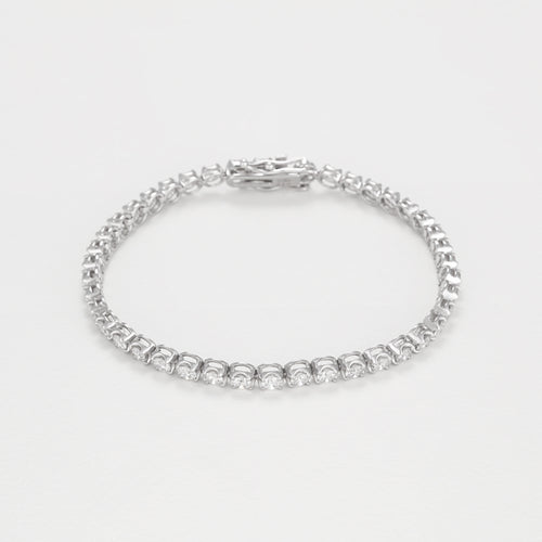 Bracelet "Rivière 4 Carats" D4/42 - Or Blanc 375/1000