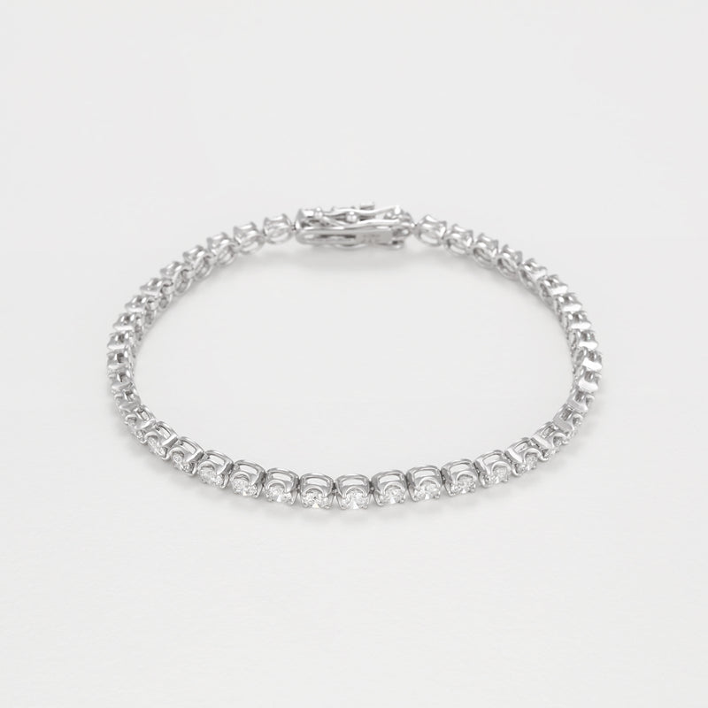 Bracelet "Rivière 4 Carats" D4/42 - Or Blanc 375/1000