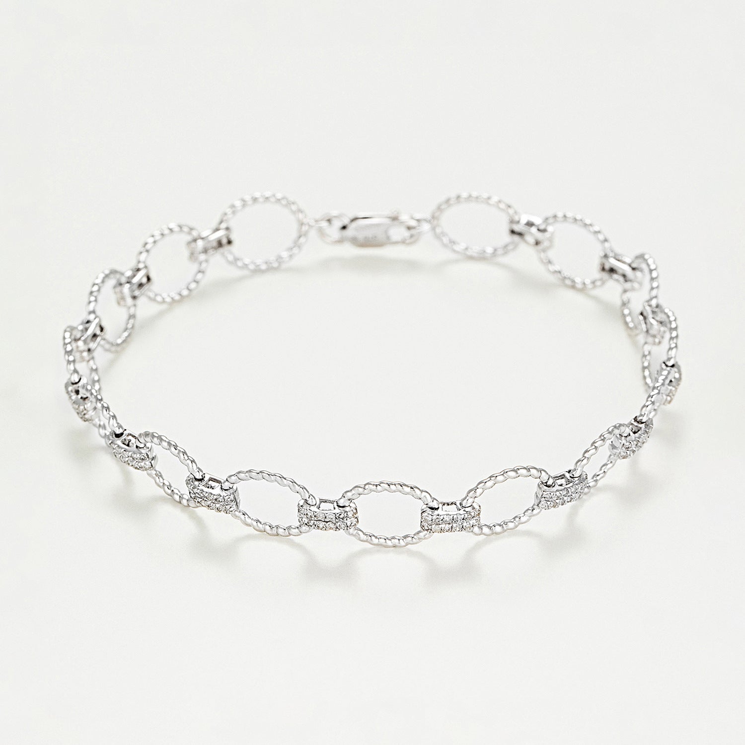 Bracelet Riviére "Encadenada" 0,50Ct/168 - Or Blanc