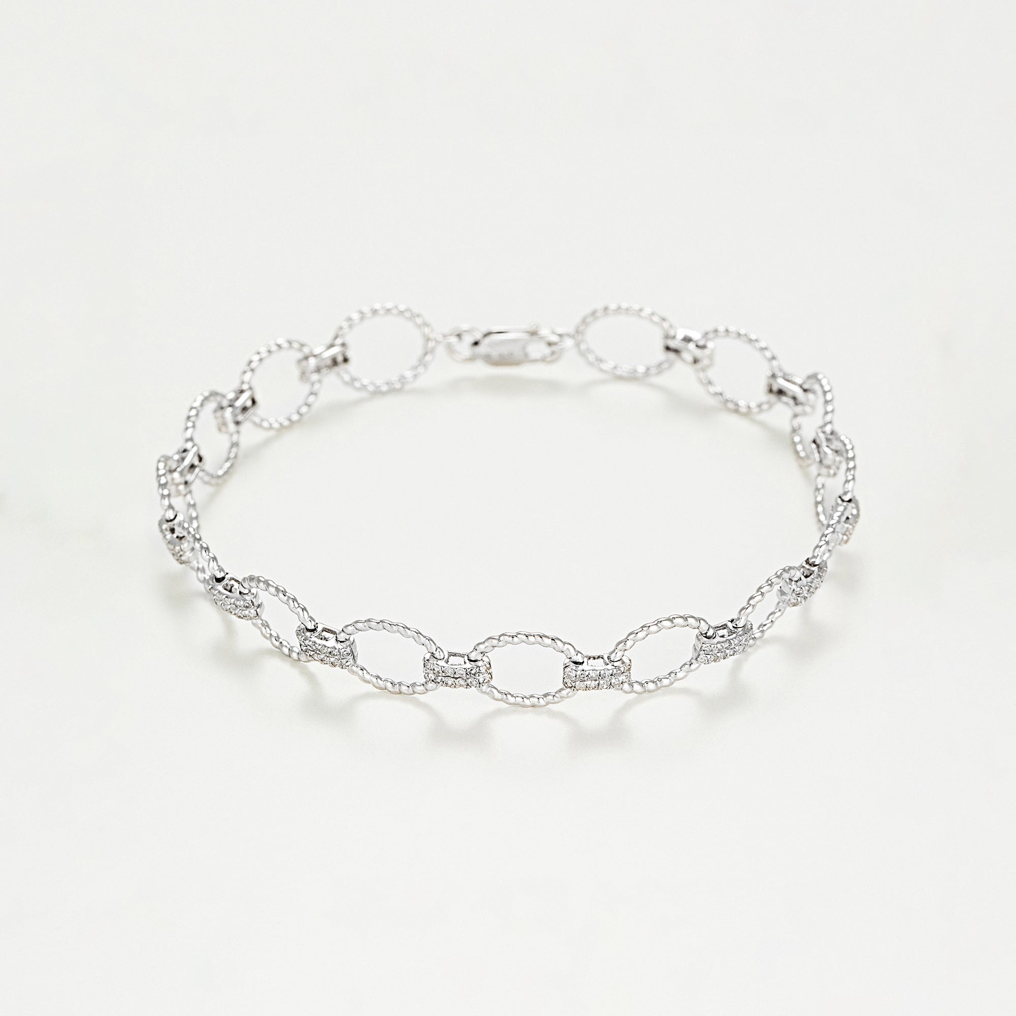 Bracelet Riviére "Encadenada" 0,50Ct/168 - Or Blanc