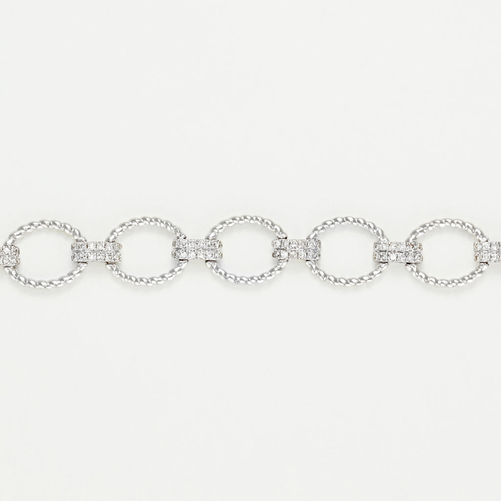 Bracelet Riviére "Encadenada" 0,50Ct/168 - Or Blanc