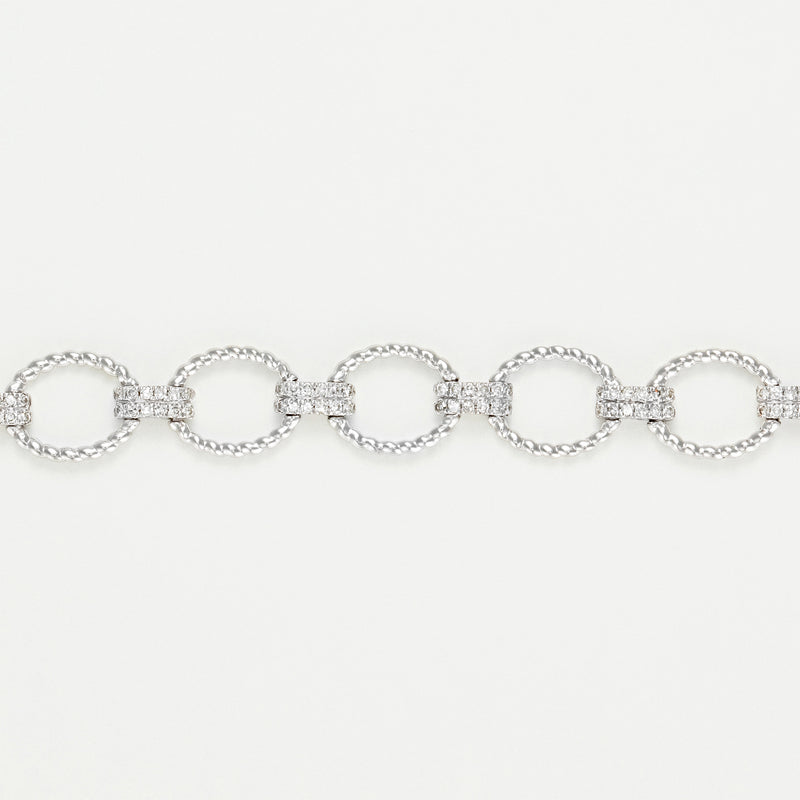 Bracelet Riviére "Encadenada" 0,50Ct/168 - Or Blanc