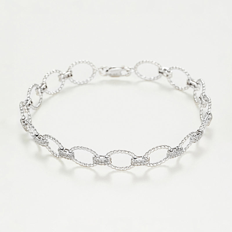 Bracelet Riviére "Encadenada" 0,50Ct/168 - Or Blanc