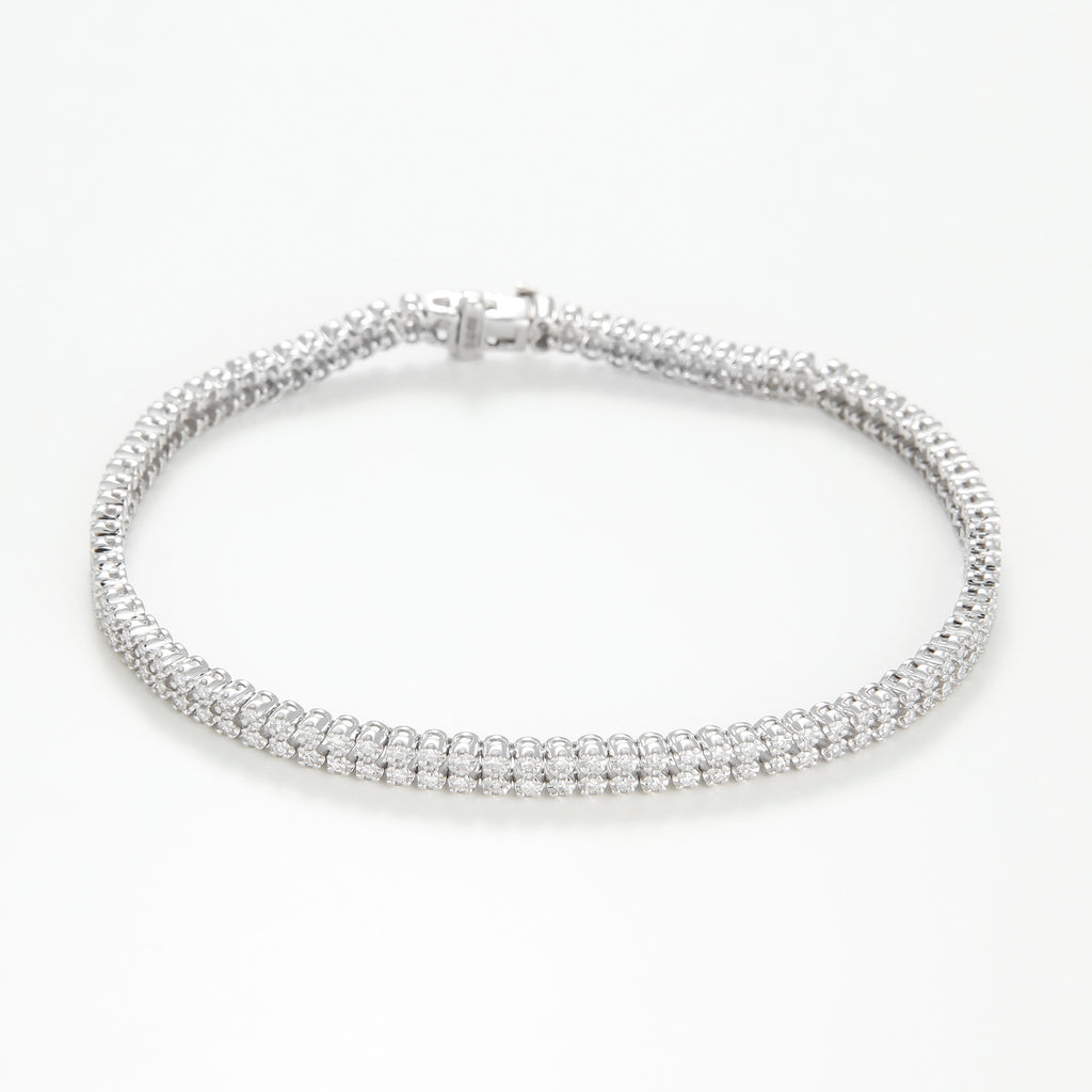 Bracelet "Rang" D0,90 Ct/180 - Or Blanc