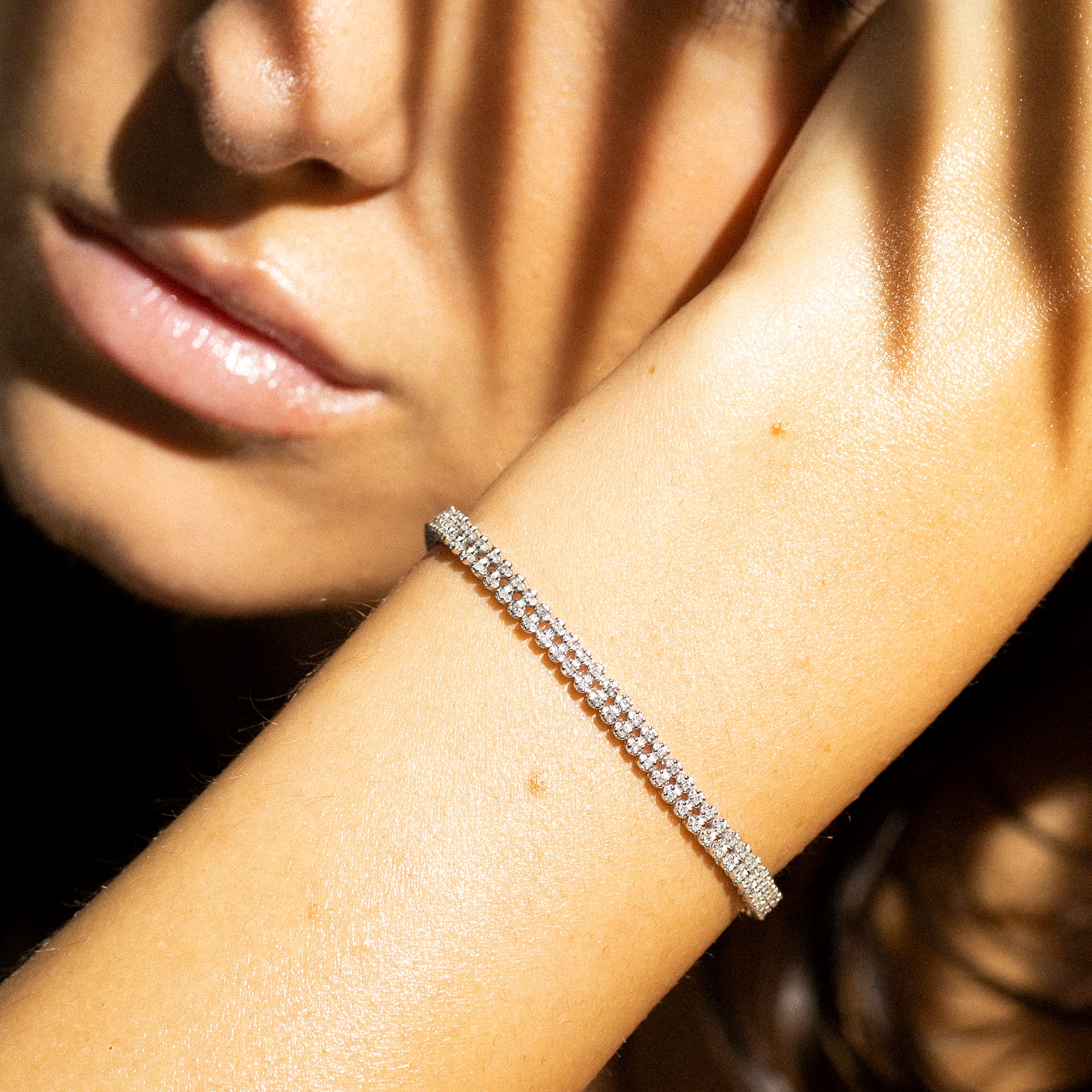 Bracelet "Rang" D0,90 Ct/180 - Or Blanc