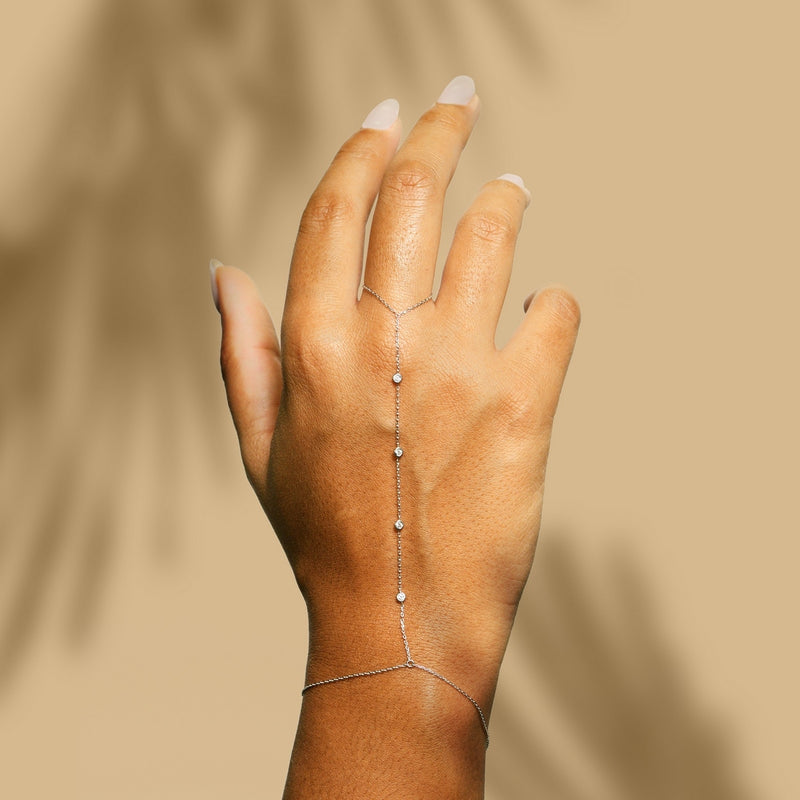 Bracelet "Tiyi" D0,09/4 - Or Blanc