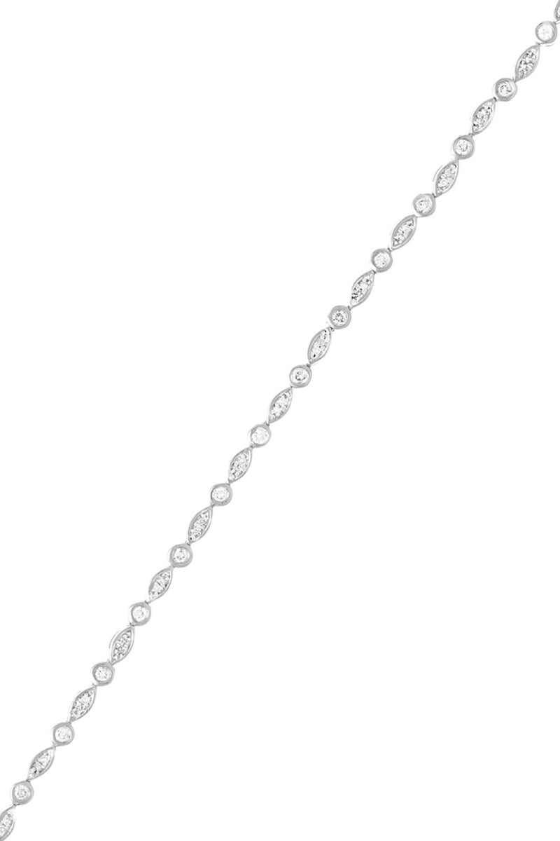 Ligne De Chance" bracelet Diamonds 0.5/72 - Gold Blanc 375/1000